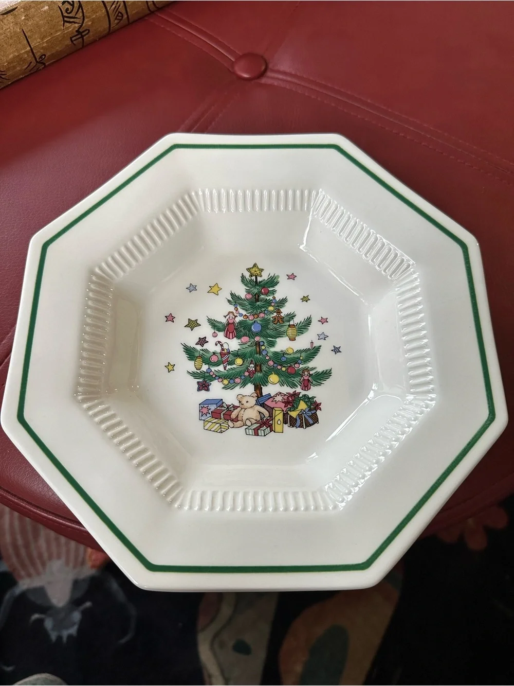 Set of 6 Nikko Christmastime Rimmed Soup Bowls/8”/Japan/Christmas Dishes